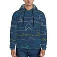 thumbnail image 1 of Bingfone Shark Men'S Drawstring Hoodie Long Sleeve Pocket Sweatshirts-3x-Large, 1 of 9