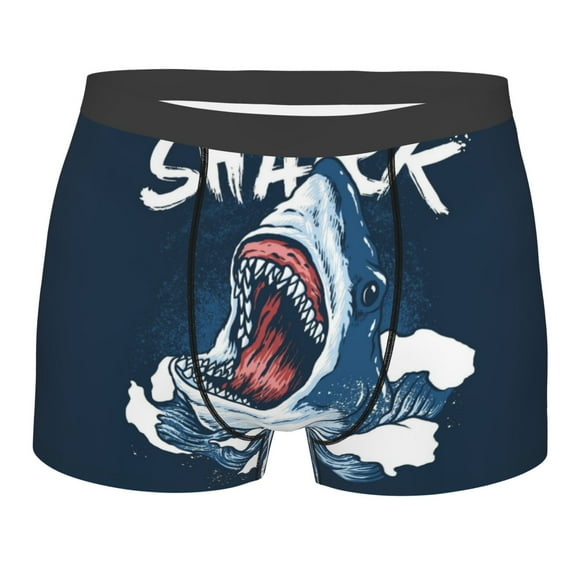 Bingfone Shark Men'S Underwear - Casual Stretch Boxer Briefs-Small