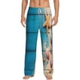thumbnail image 1 of Bingfone Shells And Starfish Mens All Over Print Sleep Pajama Pants-Xx-Large, 1 of 9