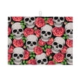 thumbnail image 1 of Bingfone Skull And Roses ,18" X 24"Dish Drying Mat For Kitchen Counter,Ultra Absorbent Microfiber, 1 of 9