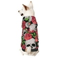 thumbnail image 1 of Bingfone Skull And Roses Dog Clothes Hoodie, Pet Winter Coat,Puppy Sweatshirts For Small Dogs Boy Girl,Suitable For All Breeds-X-Small, 1 of 9