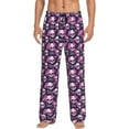 thumbnail image 1 of Bingfone Skull Flower Mens All Over Print Sleep Pajama Pants-XX-Large, 1 of 5