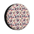 thumbnail image 1 of Bingfone Skull Guitar record lips Spare Tire Cover Weatherproof Universal Wheel Protectors for RV Camper Travel Trailer SUV Truck-15 inch, 1 of 8