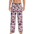 thumbnail image 1 of Bingfone Skull lips record Guitar Mens All Over Print Sleep Pajama Pants-Medium, 1 of 5