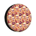 thumbnail image 1 of Bingfone Skull rock record Spare Tire Cover Weatherproof Universal Wheel Protectors for RV Camper Travel Trailer SUV Truck-16 inch, 1 of 8