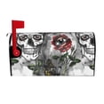 thumbnail image 1 of Bingfone Skulls Roses Magnetic Mailbox Cover Standard Size For Garden Yard Outdoor Decorations-21x18 In, 1 of 7