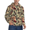thumbnail image 1 of Bingfone Skulls1 Men's Drawstring Hoodie Long Sleeve Pocket Sweatshirts-Large, 1 of 6