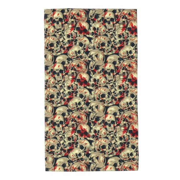 Bingfone Skulls1 Ultra Absorbent & Soft Hand Towels For Bath, Hand, Face, Gym And Spa-27.5x16in