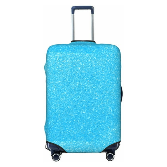 Bingfone Sky Blue Glitter Luggage Cover Washable Suitcase Cover Protector Anti-scratch Suitcase cover Fits 18-32 inch Luggage