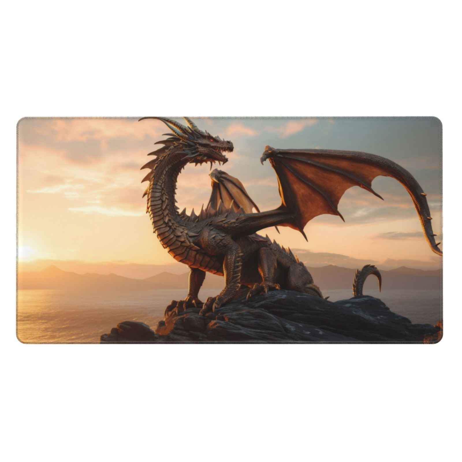 Advanced Lock Edge) Mousepad Fire Sky Rubber Neoprene
