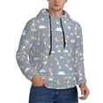 thumbnail image 1 of Bingfone Sleep Rabbit Men's Drawstring Hoodie Long Sleeve Pocket Sweatshirts-Medium, 1 of 6