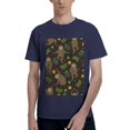 thumbnail image 1 of Bingfone Sloth Doing Yoga Men'S Loose Fit Short-Sleeve Pocket T-Shirt, 1 of 7