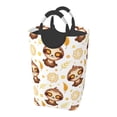 thumbnail image 1 of Bingfone Sloth Yoga Laundry Hamper,Large Canvas Fabric Lightweight Storage Basket Toy Organizer Dirty Clothes Collapsible, 1 of 6