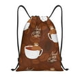 thumbnail image 1 of Bingfone Sloths Need More Coffee Drawstrings Backpacks Bags For Men Women Gym Drawstrings Bag, 1 of 9