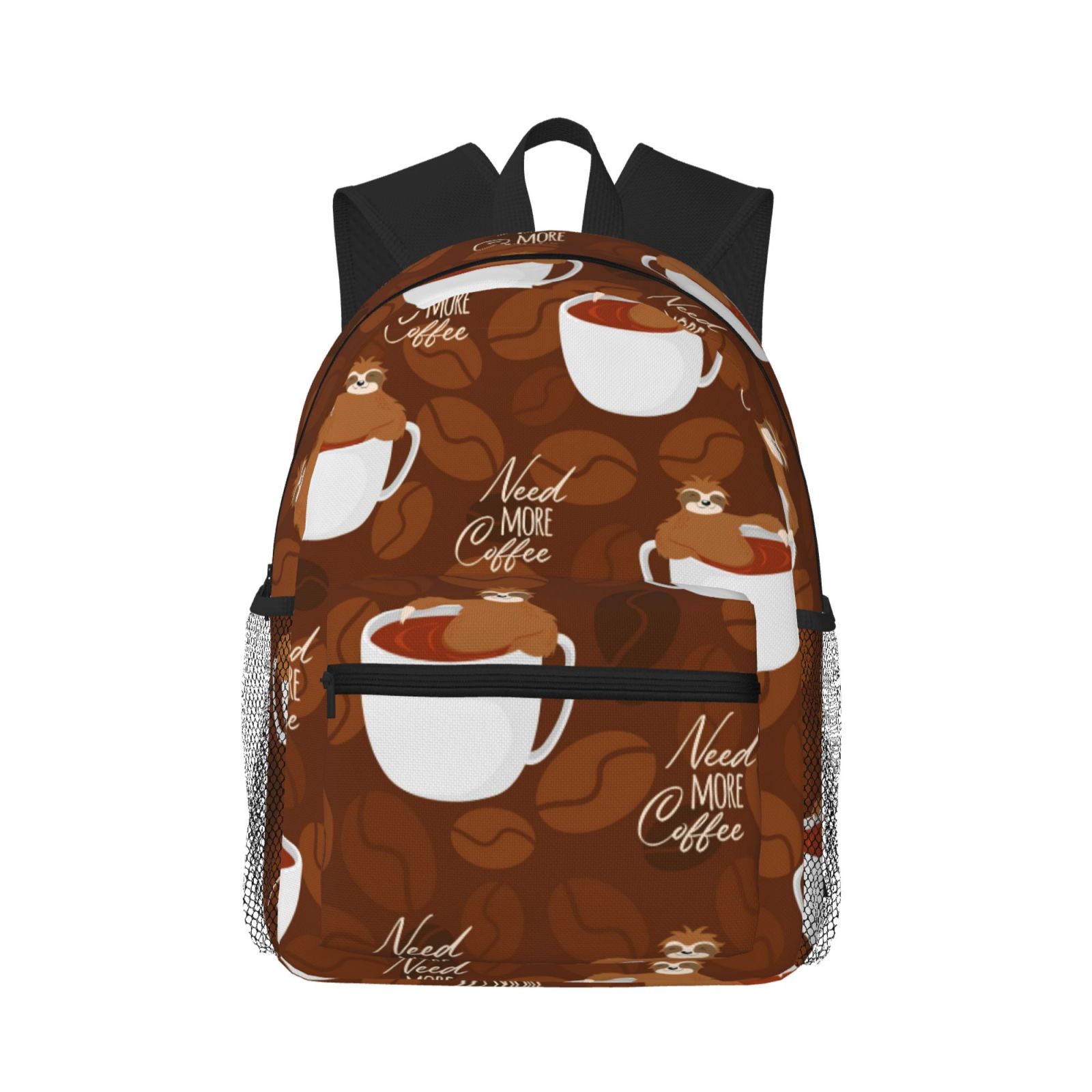 Bingfone Sloths Need More Coffee Kids Backpack Girls And Boys Classic