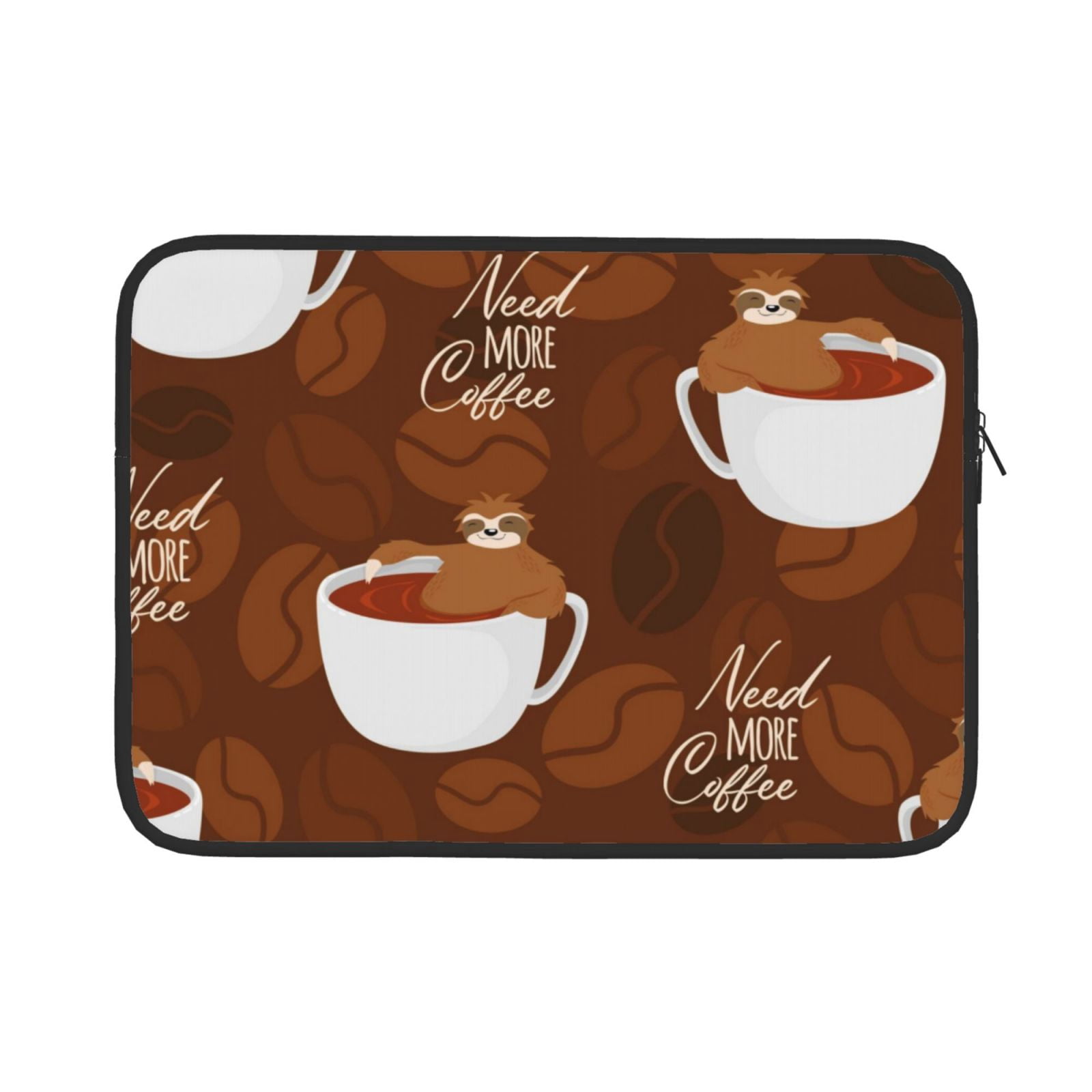 Bingfone Sloths Need More Coffee Laptop Sleeve Case 13 Inch, 360 ...