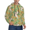 thumbnail image 1 of Bingfone Snake And Floral Men's Drawstring Hoodie Long Sleeve Pocket Sweatshirts-Medium, 1 of 6