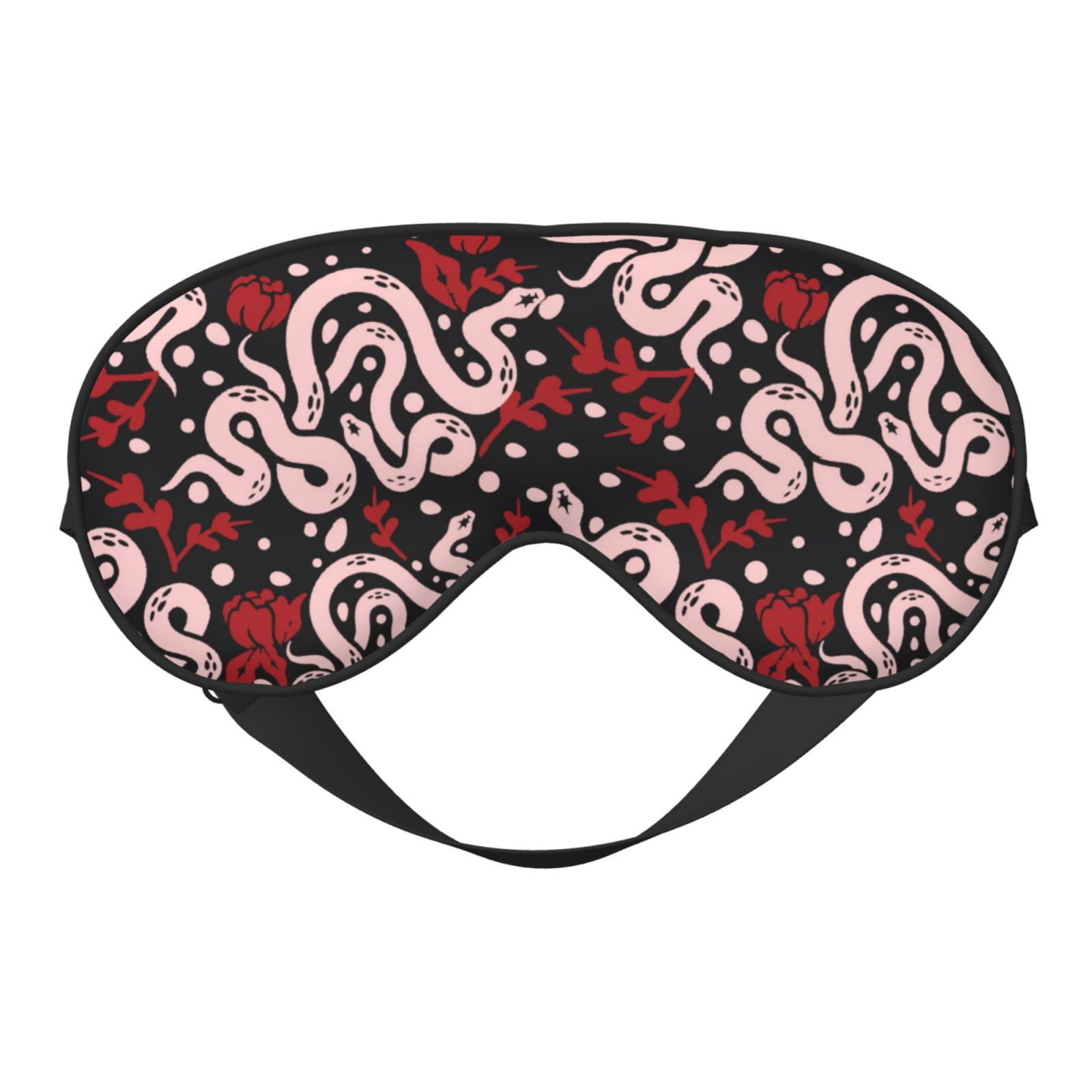 Snake Pattern Sleep Mask Bingfone Snake And Rose for Sleep Mask Eye Mask for Sleeping, Super ...