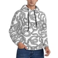 thumbnail image 1 of Bingfone Snake Men's Drawstring Hoodie Long Sleeve Pocket Sweatshirts-4X-Large, 1 of 6