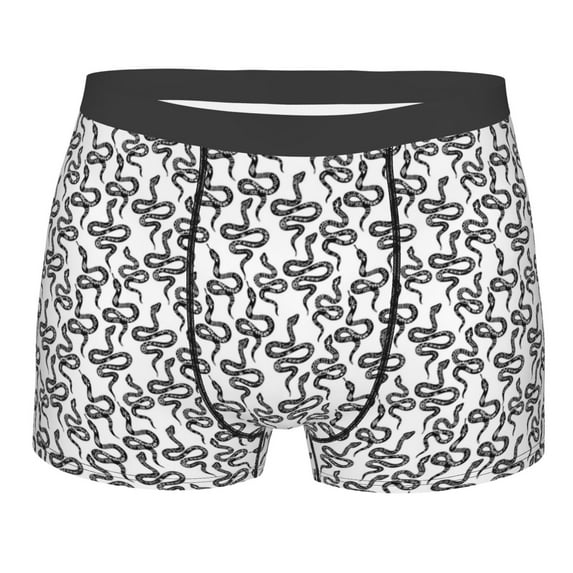 Bingfone Snake Men's Underwear - Casual Stretch Boxer Briefs-XX-Large