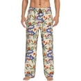 thumbnail image 1 of Bingfone Snake Mens All Over Print Sleep Pajama Pants-Large, 1 of 5