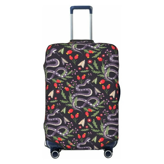 Bingfone Snakes And Snake Fruit Luggage Cover Washable Suitcase Cover Protector Anti-scratch Suitcase cover Fits 18-32 Inch Luggage