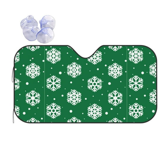 Bingfone Snowflake Car Windshield Sun Shade Protector Keep Your Vehicle Cool Sun Shield Visor Cover Foldable For Car Truck Suv-Small