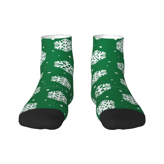 Bingfone Snowflake Design Patterned Men'S Women'S Casual Cotton Socks