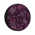 thumbnail image 1 of Bingfone Snowflakes And Hearts Spare Tire Cover Weatherproof Universal Wheel Protectors For Rv Camper Travel Trailer Suv Truck-14 Inch, 1 of 9