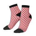 thumbnail image 1 of Bingfone Snowflakes Design Patterned Men's Women's Casual Cotton Socks, 1 of 5