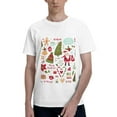 thumbnail image 1 of Bingfone Snowflakes Santa Claus Men'S Loose Fit Short-Sleeve Pocket T-Shirt, 1 of 7