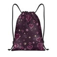 thumbnail image 1 of Bingfone Snowflakes and Hearts Drawstrings Backpacks Bags for Men Women Gym Drawstrings Bag-Small, 1 of 8