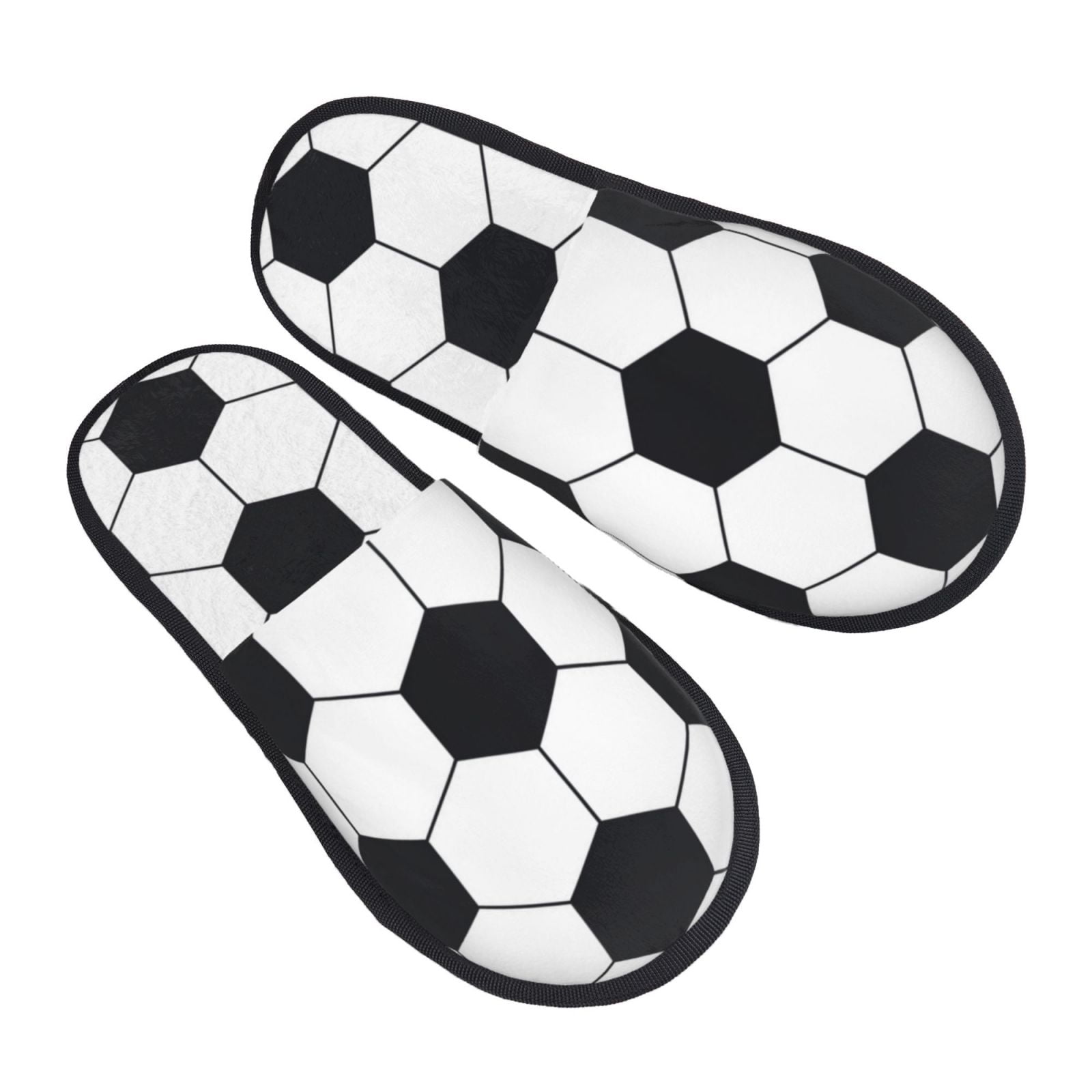 Bingfone Soccer Ball House Slippers for Women Men with Soft Rubber Sole ...