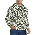 thumbnail image 1 of Bingfone Soccer and Football Men's Drawstring Hoodie Long Sleeve Pocket Sweatshirts-Large, 1 of 6