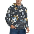 thumbnail image 1 of Bingfone Space Cars Men'S Drawstring Hoodie Long Sleeve Pocket Sweatshirts-Xx-Large, 1 of 9