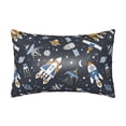 thumbnail image 1 of Bingfone Space Cars Print Satin Pillowcase for Hair - Standard Size with Zipper Silky & Soft Pillow Covers,20x30 inches, 1 of 8