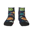 thumbnail image 1 of Bingfone Space Design Patterned Men'S Women'S Casual Cotton Socks, 1 of 9