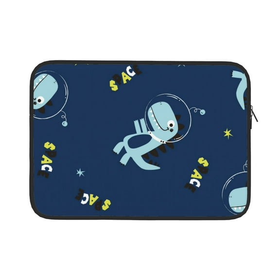 Bingfone Space Dinosaur Laptop Sleeve Case 13 Inch, 360° Protective Computer Carrying Bag