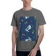 thumbnail image 1 of Bingfone Space Dinosaur Men'S Loose Fit Short-Sleeve Pocket T-Shirt, 1 of 7