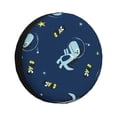 thumbnail image 1 of Bingfone Space Dinosaur Spare Tire Cover Weatherproof Universal Wheel Protectors For Rv Camper Travel Trailer Suv Truck 15 Inch, 1 of 9