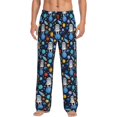 thumbnail image 1 of Bingfone Space Dog Mens All Over Print Sleep Pajama Pants-Medium, 1 of 5