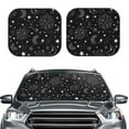thumbnail image 1 of Bingfone Space Galaxy Windshield Sun Shade 2-Piece Foldable Car Front Window Sunshade For Most Sedans Suv Truck - Auto Sun Blocker Visor Protector Blocks Max Uv Rays - Large, 1 of 7