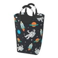thumbnail image 1 of Bingfone Space Laundry Hamper,Large Canvas Fabric Lightweight Storage Basket Toy Organizer Dirty Clothes Collapsible, 1 of 6