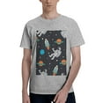 thumbnail image 1 of Bingfone Space Men'S Loose Fit Short-Sleeve Pocket T-Shirt, 1 of 7