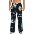 thumbnail image 1 of Bingfone Space Mens All Over Print Sleep Pajama Pants-Small, 1 of 9