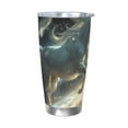 thumbnail image 1 of Bingfone Space White Horse for 20 Oz Stainless Steel Travel Mug Double Wall Water Coffee Cup for Home,Office, Outdoor Works Great for Ice Drinks and Hot Beverage-Without Straw, 1 of 8