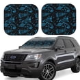 thumbnail image 1 of Bingfone Spacecraft Windshield Sun Shade 2-Piece Foldable Car Front Window Sunshade for Most Sedans SUV Truck - Medium, 1 of 7