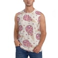 thumbnail image 1 of Bingfone Sparkling Ice Cream Pattern Men's Tank Tops Workout Sleeveless Tee Shirts Running Beach Tanks for Men-Large, 1 of 4
