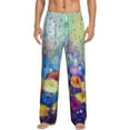 thumbnail image 1 of Bingfone Spring Flower Seasonal Mens All Over Print Sleep Pajama Pants-Large, 1 of 9