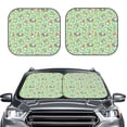 thumbnail image 1 of Bingfone Spring Gnomes Windshield Sun Shade 2-Piece Foldable Car Front Window Sunshade for Most Sedans SUV Truck-Large, 1 of 7
